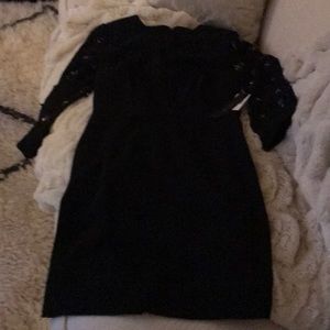 Cynthia Steffens black evening dress